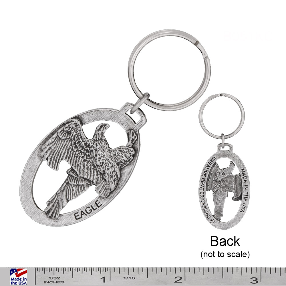 Bald Eagle Flying Keychain, Birds, Bird, B051KC, Patriotic, Key Fob ...